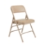 National Public Seating 1301 Premium Vinyl Upholstered Folding Chair, French Beige (4-pack) - NPS-1301