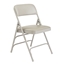 National Public Seating 1302 Vinyl Upholstered Premium Folding Chair, Warm Grey (Pack of 4) - NPS-1302