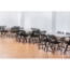 NPS 1410 AirFlex folding chair in black with BT3072 folding table