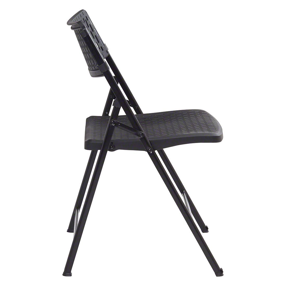NPS® 1410 Airflex Black Poly Folding Chair, 1000 lb Capacity