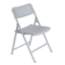 National Public Seating 1412 Airflex Premium Polypropylene Folding Chair, Platinum (4-pack) - NPS-1412
