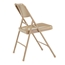 National Public Seating 201 Premium All-Steel Folding Chair, Beige (Pack of 4) - NPS-201