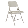 National Public Seating 202 Premium All-Steel Folding Chair, Grey (Pack of 4)