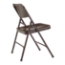 National Public Seating 203 Premium All-Steel Double-Hinge Folding Chair, Brown (4-pack) - NPS-203