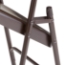 National Public Seating 203 Premium All-Steel Double-Hinge Folding Chair, Brown (4-pack) - NPS-203