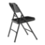 National Public Seating 210 Premium All-Steel Double-Hinge Folding Chair, Black (4-pack) - NPS-210