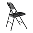 National Public Seating 210 Premium All-Steel Folding Chair, Black (Pack of 4) - NPS-210