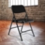 National Public Seating 210 Premium All-Steel Double-Hinge Folding Chair, Black (4-pack) - NPS-210
