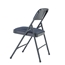 National Public Seating 2204 Fabric Premium Folding Chair, Imperial Blue/Char-Blue (Pack of 4) - NPS-2204