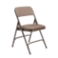 National Public Seating 2207 Fabric Premium Folding Chair, Russet Walnut (4-pack) - NPS-2207