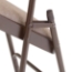 National Public Seating 2207 Fabric Premium Folding Chair, Russet Walnut (4-pack) - NPS-2207