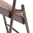 National Public Seating 2207 Fabric Premium Folding Chair, Russet Walnut (Pack of 4) - NPS-2207