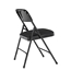 National Public Seating 2210 Fabric Premium Folding Chair, Midnight Black (Pack of 4) - NPS-2210