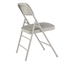 National Public Seating 2302 Fabric Premium Triple Brace Folding Chair, Greystone (Pack of 4) - NPS-2302