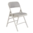 National Public Seating 2302 Fabric Premium Triple Brace Folding Chair, Greystone (4-pack) - NPS-2302