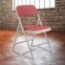 National Public Seating 2308 Fabric Premium Triple Brace Folding Chair, Majestic Cabernet (4-pack) - NPS-2308