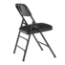 National Public Seating 2310 Fabric Premium Triple Brace Folding Chair, Midnight Black (4-pack) - NPS-2310