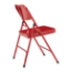 National Public Seating 240 Premium All-Steel Double-Hinge Folding Chair, Red (4-pack) - NPS-240