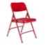 National Public Seating 240 Premium All-Steel Double-Hinge Folding Chair, Red (4-pack) - NPS-240
