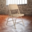 National Public Seating 301 Deluxe All-Steel Triple Brace Folding Chair, Beige (4-pack) - NPS-301