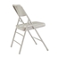 National Public Seating 302 Deluxe All-Steel Triple Brace Folding Chair, Grey (Pack of 4) - NPS-302