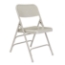 National Public Seating 302 Deluxe All-Steel Triple Brace Folding Chair, Grey (4-pack) - NPS-302