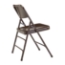National Public Seating 303 Deluxe All-Steel Triple Brace Folding Chair, Brown (4-pack) - NPS-303