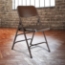 National Public Seating 303 Deluxe All-Steel Triple Brace Folding Chair, Brown (4-pack) - NPS-303