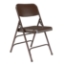 National Public Seating 303 Deluxe All-Steel Triple Brace Folding Chair, Brown (4-pack) - NPS-303
