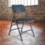 National Public Seating 304 Deluxe All-Steel Triple-Brace Folding Chair, Char-Blue (4-pack) - NPS-304