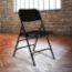 National Public Seating 310 Deluxe All-Steel Triple Brace Folding Chair, Black (4-pack) - NPS-310