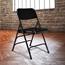 National Public Seating 310 Deluxe All-Steel Triple Brace Folding Chair, Black (Pack of 4) - NPS-310