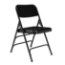 National Public Seating 310 Deluxe All-Steel Triple Brace Folding Chair, Black (4-pack) - NPS-310
