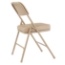 National Public Seating 3201 Premium 2" Vinyl Upholstered Folding Chair, French Beige (2-pack) - NPS-3201