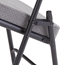 National Public Seating 3212 Premium 2" Fabric Upholstered Folding Chair, Charcoal Grey (2-pack) - NPS-3212