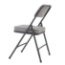 National Public Seating 3212 Premium 2" Fabric Upholstered Folding Chair, Charcoal Grey (2-pack) - NPS-3212
