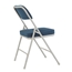 National Public Seating 3215 Premium 2" Fabric Upholstered Folding Chair, Regal Blue (Pack of 2) - NPS-3215