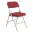 National Public Seating 3218 Premium 2" Fabric Upholstered Folding Chair, Burgundy (2-pack) - NPS-3218