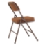 National Public Seating 3219 Premium 2" Fabric Upholstered Folding Chair, Antique Gold (2-pack) - NPS-3219