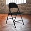 National Public Seating 510 Standard All-Steel Folding Chair, Black (Pack of 4) - NPS-510