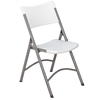 National Public Seating 602 Plastic Folding Chair, Speckled Grey (Pack of 4)