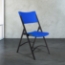 NPS 604 heavy‑duty folding chair with 19‑gauge steel frame in blue - front