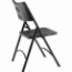NPS 610 heavy‑duty folding chair with 19‑gauge steel frame in black - rear