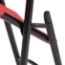 NPS 640 heavy‑duty folding chair with 19‑gauge steel frame in red - hinges