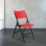 NPS 640 heavy‑duty folding chair with 19‑gauge steel frame in red - front