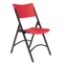 National Public Seating 640 Heavy-Duty Plastic Folding Chair, Red (4-pack) - NPS-640