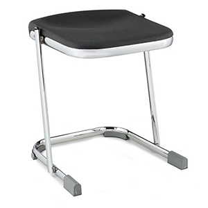 National Public Seating 6618 18" Elephant Z-Stool with Blow Molded Seat science lab stool, 6600 series, square stool, 18"h, stackable, art studio stool, 6618