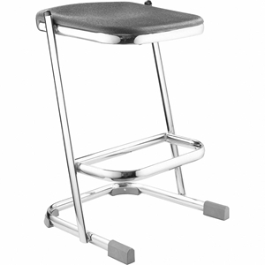 National Public Seating 6624 24" Elephant Z-Stool with Blow Molded Seat science lab stool, 6600 series, square stool, 24"h, stackable, art studio stool, 6624