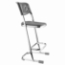 National Public Seating 6624B 24" Elephant Z-Stool with Backrest and Blow Molded Seat - NPS-6624B
