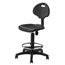 National Public Seating 6716HB Black Polyurethane Task Chair, 16"-21" Height - NPS-6716HB